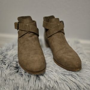 Just Fab Low Rider buckle ankle boots